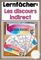 Vorschau - Mal- und Bastelvorlagen - Lernfächer: Le discours indirect (indirekte Rede) - Deckblatt