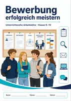 Vorschau - Arbeitsblätter - Wie man den Bewerbungsprozess meistert - Tipps und Tricks - Deckblatt