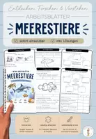 Vorschau - Unterrichtsreihen - XXL Materialpaket Meerestiere I Arbeitsblätter, Forscherheft, Lapbooks, Wissenskartei, Spiele & Bildkarten I Sachunterricht Grundschule - Seite 1