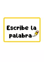 Vista previa - Refuerzo / NEE / Materiales de apoyo - Escribe la palabra - Portada