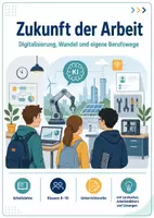 Vorschau - Arbeitsblätter - Wie sieht die Zukunft der Arbeit aus? Tipps und Tricks - Deckblatt