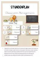 Vorschau - Poster - Stundenplan Transparenz Classroom Management - Deckblatt