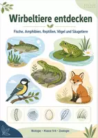 Vorschau - Arbeitsblätter - Wirbeltiere entdecken: Fische, Amphibien, Reptilien, Vögel und Säugetiere - Deckblatt
