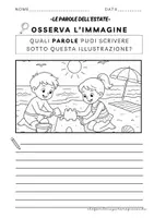 anteprima - Esercizi - ESTATE – SCRIVERE E LEGGERE PAROLE E FRASI - Pagina 2