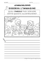 anteprima - Esercizi - ESTATE – SCRIVERE E LEGGERE PAROLE E FRASI - Pagina 3