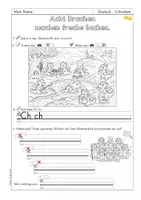 Vorschau - Arbeitsblätter - Buchstabe ch: Material zum Wimmelbild - Seite 2
