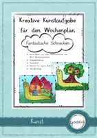 Vorschau - Arbeitsblätter - Kreative Kunstaufgabe Fantastische Schnecken - Deckblatt