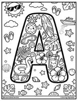 Aperçu - Apprentissages en autonomie - My Summer Alphabet Coloring Book from Pre-K to 1st Grade - Page 1