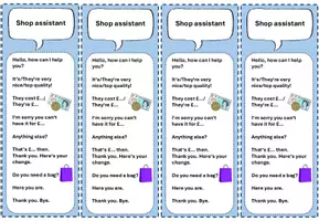 Vorschau - Stationenlernen - At the flea market - shopping dialogue (Speaking activity + Spielgeld) - Seite 1