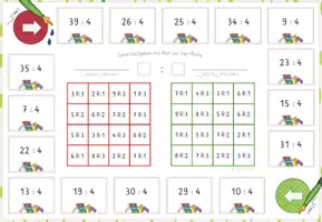 Vorschau - Stationenlernen - Division mit Rest – 15 Bingo-Spiele für Partnerarbeit; Geteiltaufgaben mit Rest - Seite 3