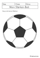 Vorschau - Arbeitsblätter - Meine Stärken ☀️ Stärkenball ⚽ Selbstreflexion - Seite 2