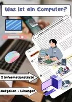 Vorschau - Arbeitsblätter - Was ist ein Computer? Computer einfach erklärt - Deckblatt