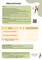 Vorschau - Arbeitsblätter - Alltag und Freizeit_sechs Kompetenzen_DaZ/DaF - Seite 1