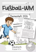 Vorschau - Arbeitsblätter - Fußball Arbeitsblätter Themenheft Lerntheke | WM 2026 - Deckblatt