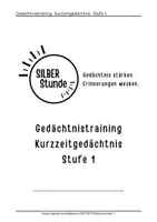Vorschau - Arbeitsblätter - Gehirnjogging Übungen Kurzzeitgedächtnis Senioren - Seite 1