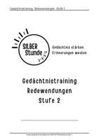 Vorschau - Arbeitsblätter - Gedächtnistraining Senioren Sprichwörter mittelschwer Gehirnjogging - Seite 1