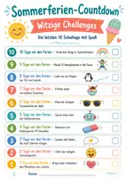 Vorschau - Arbeitsblätter - Sommerferien Countdown – 22 Ideen mit Aufgaben, Challenges, Bewegung, Spaß & Klassengemeinschaft zum Schuljahresende - Seite 2
