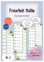 Vorschau - Aufgabenkarten - Freiarbeit Mathe: Rechenstreifen ZR 100 - ZE+/-E mit Zehnerübergang - Deckblatt