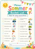 Vorschau - Arbeitsblätter - Sommer Bucket List – 15 Vorlagen für Ferienvorfreude & kreative Sommerideen zum Schuljahresende - Seite 2