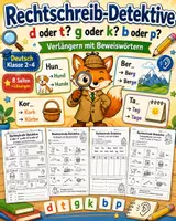 Vorschau - Arbeitsblätter - Rechtschreibung Klasse 3: d/t, g/k und b/p üben - Deckblatt