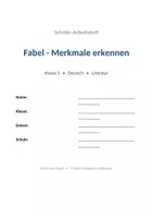 Vorschau - Arbeitsblätter - Fabel & Sage XL Sammelheft Klasse 3 - Seite 1