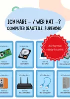 Vorschau - Mal- und Bastelvorlagen - Hardware & Computer-Bauteile – Materialpaket / Bundle (Informatik Klasse 5/6) - Seite 1