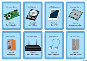 Vorschau - Spiele - Computer: Bauteile, Zubehör – Ich habe, wer hat? | Lesespiel Informatik / ITG 5+6 - Seite 3