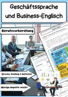 Vorschau - Arbeitsblätter - Geschäftssprache & Business-Englisch Berufsvorbereitung - Deckblatt