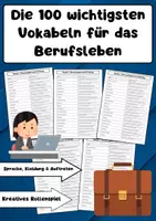 Vorschau - Arbeitsblätter - Die 100 wichtigsten Vokabeln für das Berufsleben - Deckblatt