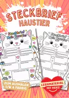 Vorschau - Arbeitsblätter - Steckbriefe Haustiere - Deckblatt