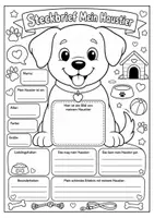 Vorschau - Arbeitsblätter - Steckbrief Haustier Hund - Seite 2