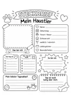 Vorschau - Arbeitsblätter - Steckbriefe Haustiere - Seite 3
