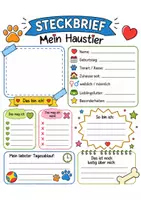 Vorschau - Arbeitsblätter - Steckbrief Haustier - Seite 3