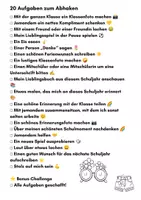Vorschau - Stundenentwürfe - Bucket List für die letzten Schultage | 20 Aufgaben zum Schuljahresende | Grundschule - Seite 1