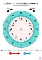 Vista previa - Hojas de trabajo - El Tiempo. Sistema Sexagesimal - Reloj Manipulativo - página 2