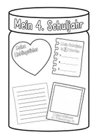 Vorschau - Arbeitsblätter - Schuljahresrückblick Klasse 4 + Portfolioseite - Seite 1