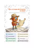 Vista previa - Hojas de trabajo - Comprensión lectora 5º Primaria - Tibo y el Mapa del Inventor Olvidado - Portada