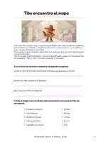 Vista previa - Hojas de trabajo - Comprensión lectora 5º Primaria - Tibo y el Mapa del Inventor Olvidado - página 2