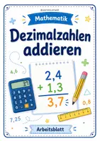 Vorschau - Arbeitsblätter - Dezimalzahlen addieren ab Klasse 5 (Arbeitsblätter) - Deckblatt