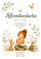 Vorschau - Bildkarten - Affirmationskarten für Kinder | 24 stärkende Karten für Selbstvertrauen, Mut & Selbstliebe - Achtsamkeit - positive Botschaften - Deckblatt