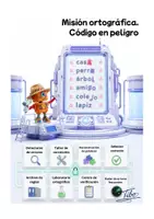 Vista previa - Hojas de trabajo - Ortografía 5º Primaria - Misión Ortográfica - Portada