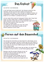 Vorschau - Aufgabenkarten - Lesen Klasse 2 und 3 - Lesekartei Sommer - Seite 3