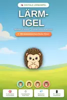 Vorschau - Interaktives Material - Lärm-Igel 🦔 Digitale Lärmampel mit Ruhe-Timer | Klassenmanagement Grundschule | Smartboard - Deckblatt