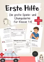 Vorschau - Unterrichtsreihen - Erste Hilfe Spiele - Die große Spiel- und Übungskartei für Klasse 1-6 - Deckblatt