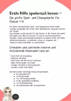 Vorschau - Unterrichtsreihen - Erste Hilfe Spiele - Die große Spiel- und Übungskartei für Klasse 1-6 - Seite 1