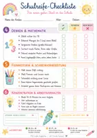 Vorschau - Lehrpläne/Lehrermaterial - Checkliste Schulreife - für zu Hause, Kindergarten, Kita, Vorschule - Seite 1