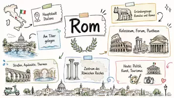 Vorschau - Arbeitsblätter - Lernposter + Arbeitsblätter zum Thema "Rom" + Lösung & MP3 + Mindmap + Infografik - Seite 2