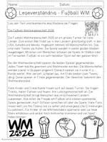 Vorschau - Arbeitsblätter - Leseverständnis Fußball Weltmeisterschaft 2026 - Klasse 3 & 4 - Lesetexte WM - Seite 2