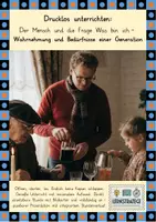 Vorschau - Stundenentwürfe - Drucklos unterrichten: Was ist der Mensch - Wahrnehmung Bedürfnisse - Deckblatt