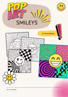 Vorschau - Mal- und Bastelvorlagen - Pop Art Smileys | Ausmalbilder | Sommer Kunst - Deckblatt